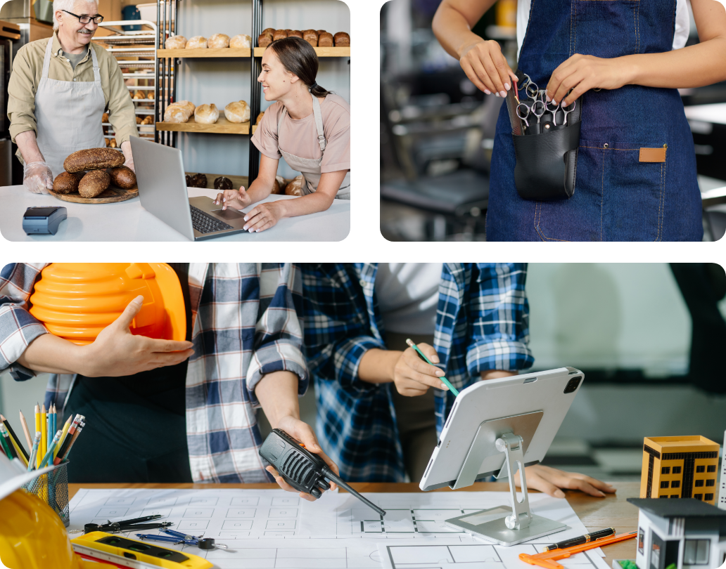 Persone che lavorano